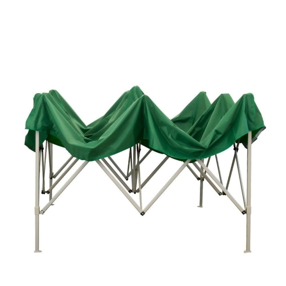Gazebo richiudibile pieghevole 3X3 Verde ricoperto in PVC impermeabile