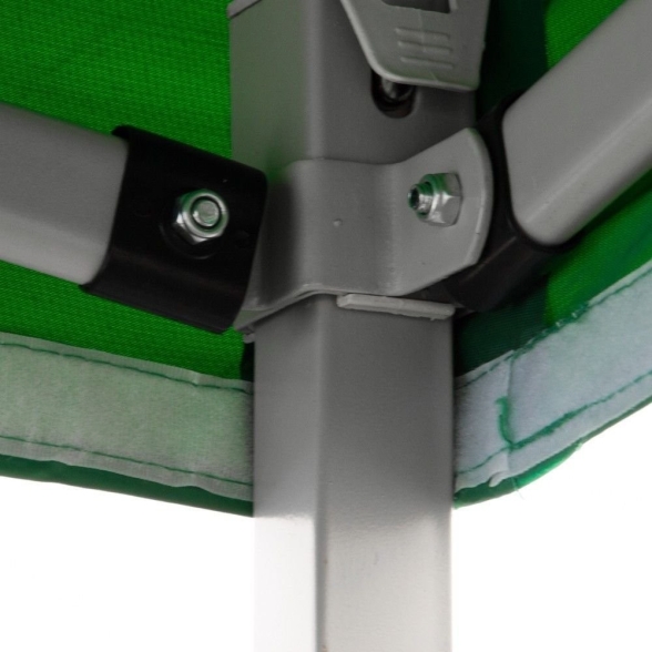 Gazebo richiudibile pieghevole 3X3 Verde ricoperto in PVC impermeabile