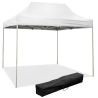 Gazebo richiudibile pieghevole 2X2 Bianco in PVC impermeabile