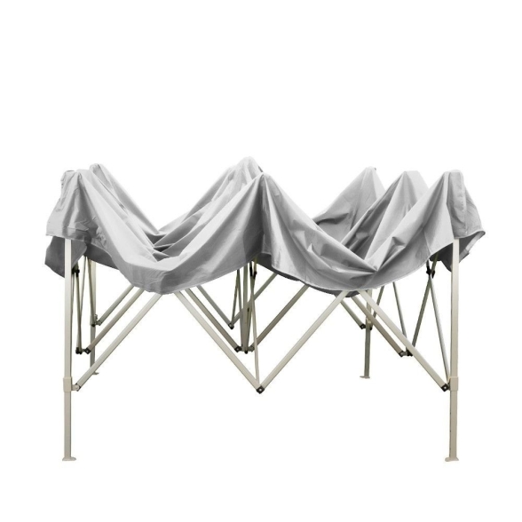 Gazebo richiudibile pieghevole 2X2 Bianco in PVC impermeabile
