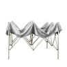 Gazebo richiudibile pieghevole 2X2 Bianco in PVC impermeabile