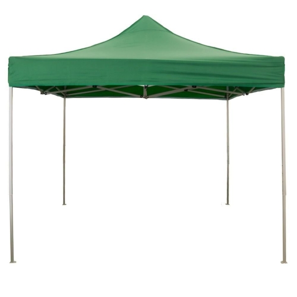 Telo laterale 3x2m verde con porta per gazebo richiudibile 3x3mt