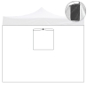 Telo laterale 3x2mt bianco con finestra per gazebo richiudibile 3x3mt