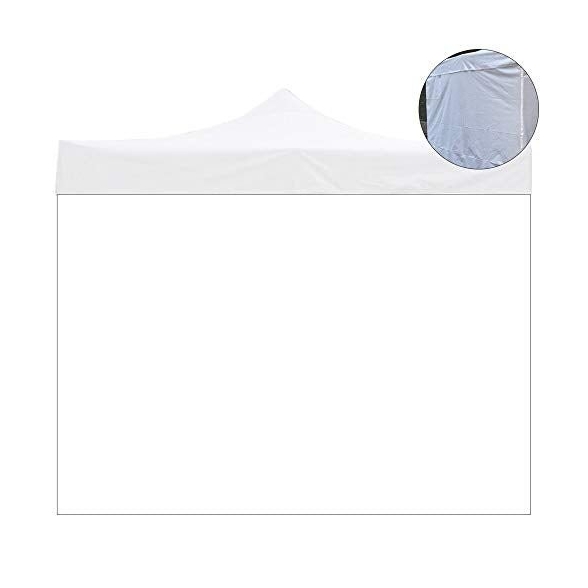 Telo laterale 3x2mt bianco ricambio per gazebo richiudibile 3x3mt