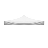 Telo tetto Bianco 3X6 impermeabile ricambio gazebo richiudibile 49483
