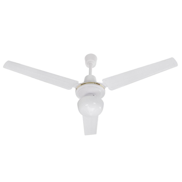 Ventilatore da soffitto 3 Pale con luce D.120 cm colore 70w BIANCO DA54009