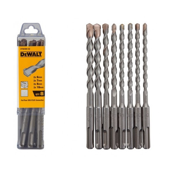 Set 8 punte attacco sds-plus DeWalt DT60300