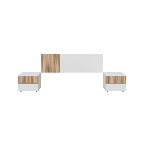 Letto Matrimoniale 160x190 Con Testiera E 2 Comodini Ethna
