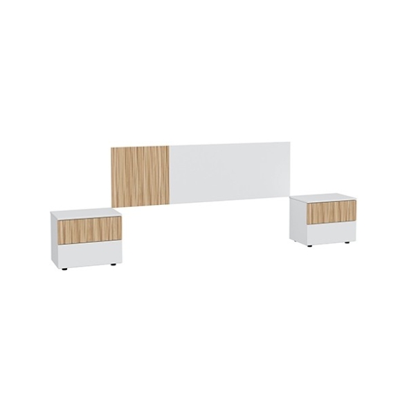 Letto Matrimoniale 160x190 Con Testiera E 2 Comodini Ethna
