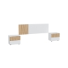 Letto Matrimoniale 160x190 Con Testiera E 2 Comodini Ethna