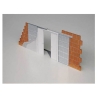 Controtelaio Ermetika Evolution doppio (70+70) x 210 x 11 cm intonaco (per porte a scomparsa)