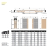 Controtelaio Ermetika Evolution doppio (70+70) x 210 x 11 cm intonaco (per porte a scomparsa)