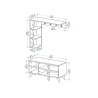 Mobile Ingresso Con Appendiabiti E Scarpiera Legno E Antracite Samle