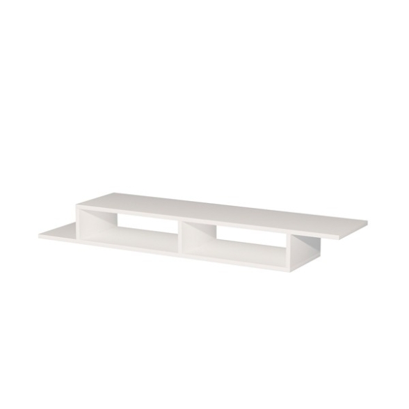 Mobile Porta TV Sospeso 120 Cm Design Moderno Muson Bianco