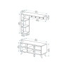 Mobile Ingresso Con Appendiabiti E Scarpiera Legno E Bianco Samle