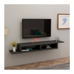 Mobile Porta TV Sospeso 120 Cm Design Moderno Muson Antracite