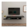 Mobile Porta TV Sospeso 120 Cm Design Moderno Muson Antracite