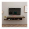 Mobile Porta TV Sospeso 120 Cm Design Moderno Muson Legno Noce