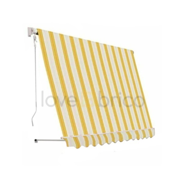 Tenda Da Sole Sangiorgio 200x250 A Caduta Senza Cassonetto Gialla A Righe