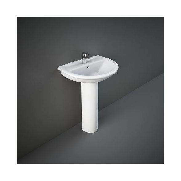 Lavabo 440 x 550 mm con colonna o semicolonna Karla RAK - Lovebrico