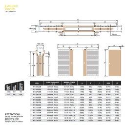 Controtelaio (90+90) x 210 x 10 cm Ermetika Evolution doppio cartongesso per porta a scomparsa (CONTATTARE PER DISPONIBILITA')