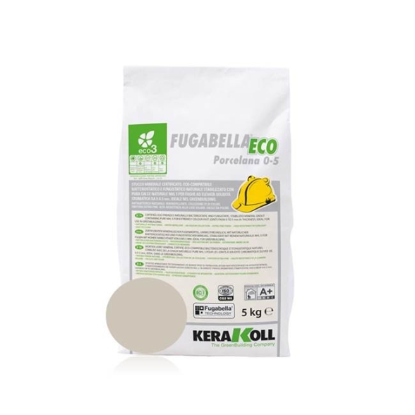 Fugabella Eco Porcelana 0-5 grigio perla 06 (5 kg) Kerakoll Stucco per fughe