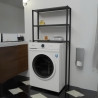 Mobile Coprilavatrice Industrial 70x21x150 Con 3 Ripiani Ida Antracite