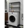 Mobile Coprilavatrice Industrial 70x21x150 Con 3 Ripiani Ida Antracite