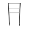 Mobile Coprilavatrice Industrial 70x21x150 Con 3 Ripiani Ida Bianco