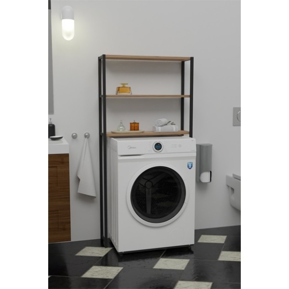 Mobile Coprilavatrice Industrial 70x21x150 Con 3 Ripiani Ida Rovere