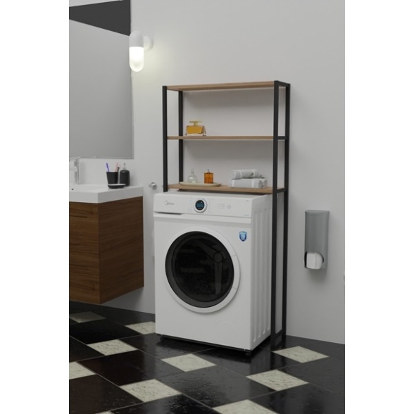 Mobile Coprilavatrice Industrial 70x21x150 Con 3 Ripiani Ida Rovere