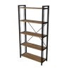 Libreria 5 Ripiani Stile Industrial 88x34x180 Derek Rovere