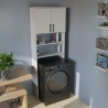 Mobile Coprilavatrice 2 Ante 2 Vani 65x27x185 Window Bianco