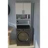 Mobile Coprilavatrice 2 Ante 2 Vani 65x27x185 Window Bianco