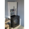 Mobile Coprilavatrice 2 Ante 2 Vani 65x27x185 Window Bianco