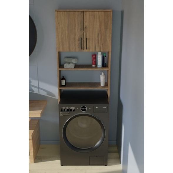 Mobile Coprilavatrice 2 Ante 2 Vani 65x27x185 Window Rovere