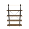 Libreria 5 Ripiani Stile Industrial 120x34x180 Jonah Rovere