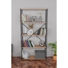 Libreria 5 Ripiani Stile Industrial 88x34x180 Jacob Rovere