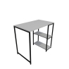 Mobile Coprilavatrice Stile Industrial 100x60x90 Con Ripiani Laterali Ida Bianco