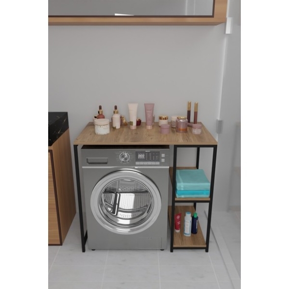 Mobile Coprilavatrice 100x60x90 Con Ripiani Laterali Ida Rovere