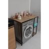 Mobile Coprilavatrice 100x60x90 Con Ripiani Laterali Ida Rovere