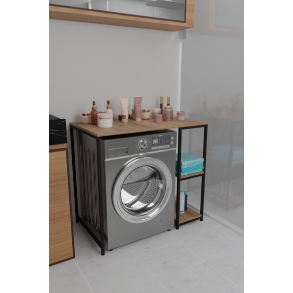 Mobile Coprilavatrice 100x60x90 Con Ripiani Laterali Ida Rovere