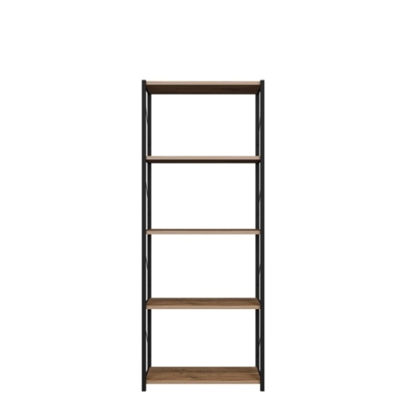 Libreria 5 Ripiani Stile Industrial 60x30x160 Jacob Rovere