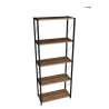Libreria 5 Ripiani Stile Industrial 60x30x160 Jacob Rovere