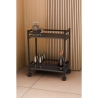 Carrello Portavivande Stile Industrial 60x34x76 Will Antracite