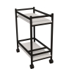 Carrello Portavivande Stile Industrial 60x34x76 Will Bianco