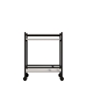 Carrello Portavivande Stile Industrial 60x34x76 Will Bianco
