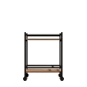 Carrello Portavivande Stile Industrial 60x34x76 Will Rovere