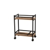 Carrello Portavivande Stile Industrial 60x34x76 Will Rovere
