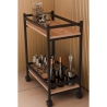 Carrello Portavivande Stile Industrial 60x34x76 Will Rovere